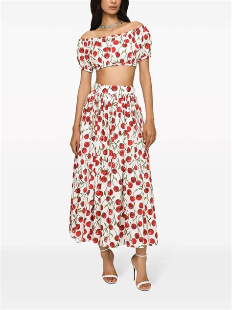 dolce gabbana cherry skirt